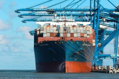 Professional Trading - Container carrier waiting to take off