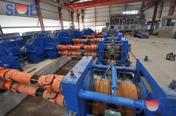 Rolling mill for wire rod production line