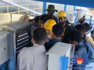 Training local staff for dust removal system