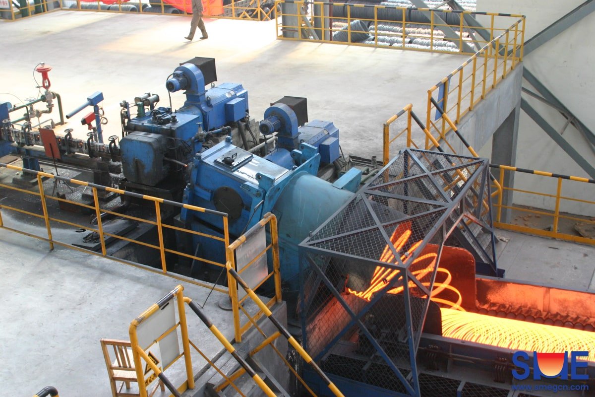 Laying Head in operation at a Wire Rod Mill