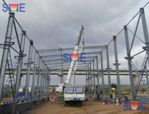 Installation of Steel Structure - Ethiopia 300000 TPA rebar and high speed wire rod plant