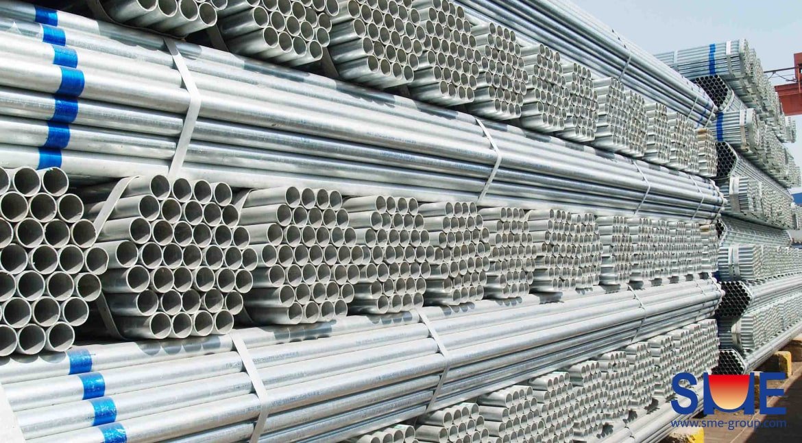 Steel tubes in stock