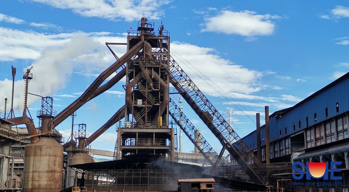 A blast furnace in China which has been operated for decades